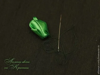 Робимо троянду в техніці канзаші - ярмарок майстрів - ручна робота, handmade (нитки) Робимо троянду в техніці канзаші - ярмарок майстрів - ручна робота, handmade