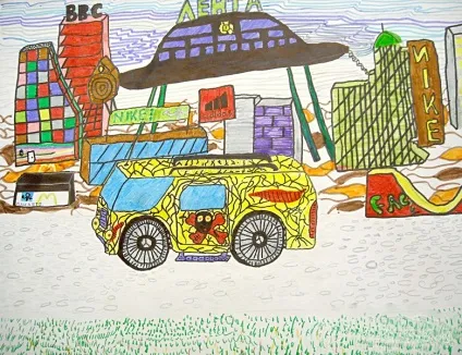 Дитячі малюнки автомобілів))))