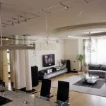 Дизайн проект квартири студії інтер'єр в стилі хайтек