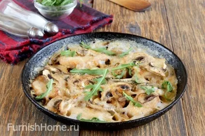 Фрікасе з курки з шампіньйонами (фрикасе) Фрікасе з курки з шампіньйонами