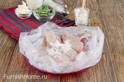 Фрікасе з курки з шампіньйонами (курки) Фрікасе з курки з шампіньйонами
