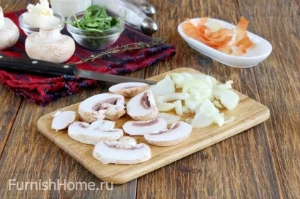 Фрікасе з курки з шампіньйонами (фрикасе з курки з печерицями) Фрікасе з курки з шампіньйонами