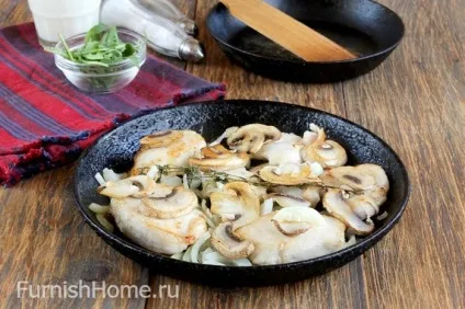 Фрікасе з курки з шампіньйонами (фрикасе з курки з печерицями) Фрікасе з курки з шампіньйонами