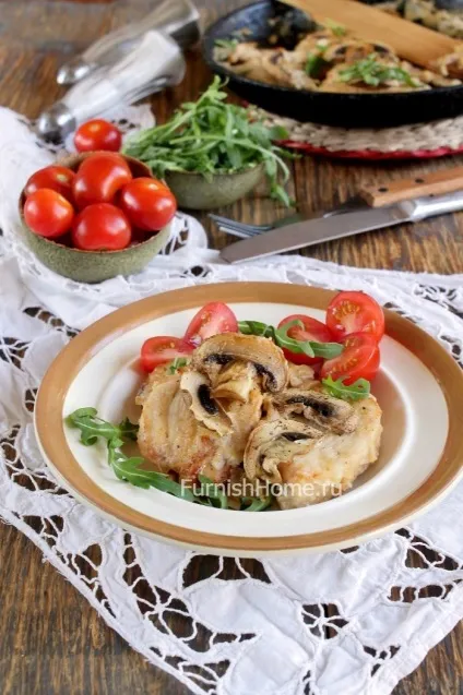 Фрікасе з курки з шампіньйонами (фрикасе) Фрікасе з курки з шампіньйонами