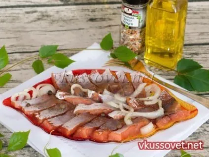 Голець солоний з маслом, рецепт з фото покроковий (солоний) Голець солоний з маслом, рецепт з фото покроковий
