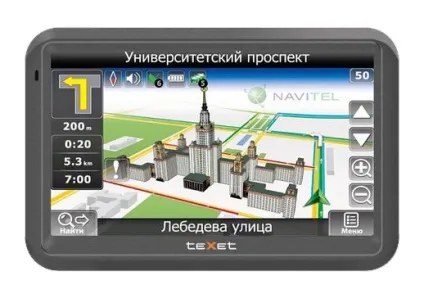 Gps навігатор texet tn-733