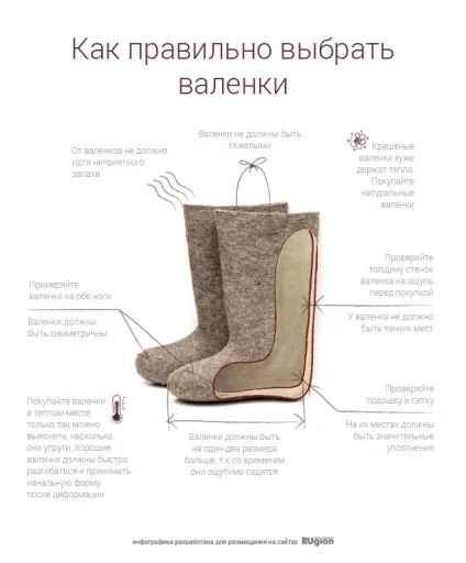 Інструкція вибираємо валянки