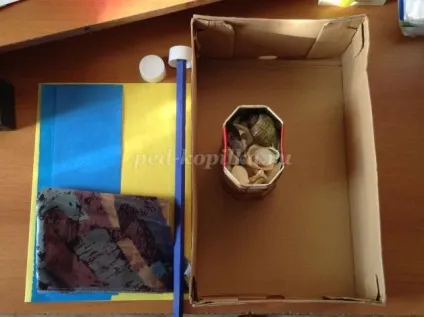 Акваріум з коробки для дитячого саду своїми руками (руками) Акваріум з коробки для дитячого саду своїми руками