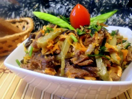 З яких продуктів можна приготувати смачний м'ясний салат, блог про їжу і кулінарних рецептах (цибуля) З яких продуктів можна приготувати смачний м'ясний салат, блог про їжу і кулінарних рецептах