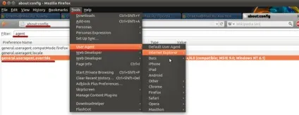 Як змінити user agent в браузері mozilla firefox - записна книжка (agent) Як змінити user agent в браузері mozilla firefox - записна книжка