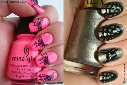 Як намалювати павутину на нігтях (нігті) Як намалювати павутину на нігтях