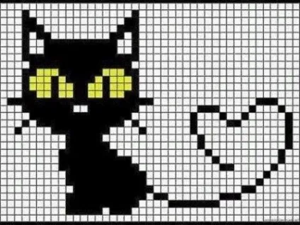 Як навчитися малювати (як малювати по клітинках котиків) (як малювати по клітинках їжу) Як навчитися малювати (як малювати по клітинках котиків)