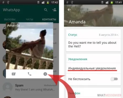 Як відключити (прибрати) звук про надходження повідомлення в whatsapp (android і ios) (повідомленні) Як відключити (прибрати) звук про надходження повідомлення в whatsapp (android і ios)