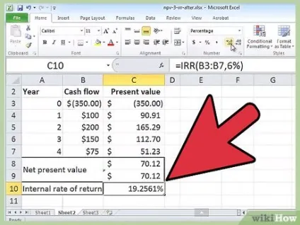 Як порахувати irr (ВНД) в excel (порахувати) Як порахувати irr (ВНД) в excel