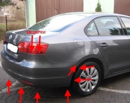 Як зняти передній і задній бампер vw jetta 6