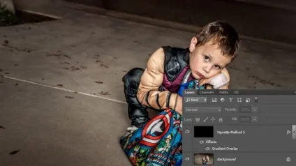 Як зробити віньєтку в фотошопі