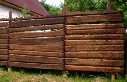 Як зробити паркан з обапола всі варіанти з фото і відео
