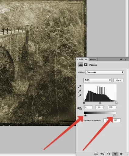 Як зістарити фото в фотошопі (активувати верхній шар) Як зістарити фото в фотошопі