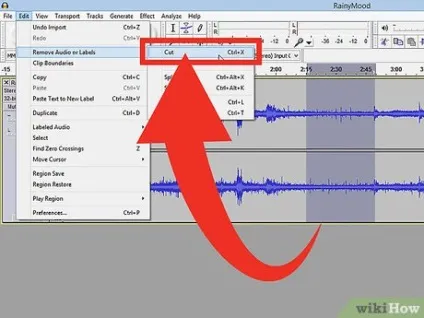 Як видалити непотрібні аудіо за допомогою audacity (Effect верхній панелі) Як видалити непотрібні аудіо за допомогою audacity