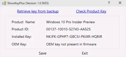 Як дізнатися ключ продукту windows 10, настройка серверів windows і linux (дізнатися ключ продукту) Як дізнатися ключ продукту windows 10, настройка серверів windows і linux