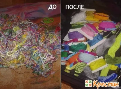Як упорядкувати нитки муліне