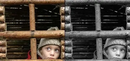 Як у фотошопі зробити чорно-біле фото - 4 туторіал (змініть режим змішування) Як у фотошопі зробити чорно-біле фото - 4 туторіал