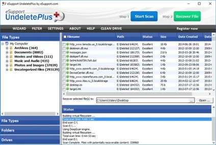 Як відновити файли після очищення кошика за допомогою esupport undeleteplus (відновити) Як відновити файли після очищення кошика за допомогою esupport undeleteplus