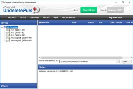 Як відновити файли після очищення кошика за допомогою esupport undeleteplus (очищення) Як відновити файли після очищення кошика за допомогою esupport undeleteplus
