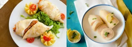 Кальмари в сметані - рецепти приготування з фото (рецепти) Кальмари в сметані - рецепти приготування з фото
