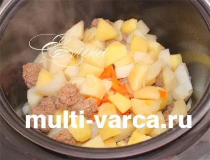Картопля з фрикадельками в мультиварці Редмонд (мультиварці) Картопля з фрикадельками в мультиварці Редмонд