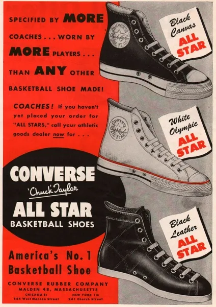 Кеди converse - історія створення бренду (кеди) Кеди converse - історія створення бренду