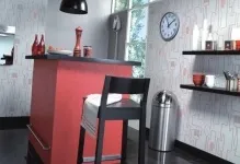 Комбіновані шпалери для кухні в інтер'єрі фото дизайн, як обклеїти різними комбінаціями, як (інтер'єрі) Комбіновані шпалери для кухні в інтер'єрі фото дизайн, як обклеїти різними комбінаціями, як