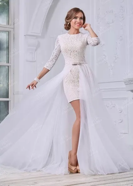 Короткі весільні сукні, фото і поради - весільні та вечірні сукні (короткі) Короткі весільні сукні, фото і поради - весільні та вечірні сукні