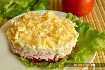 Крабовий салат з помідорами і сиром (крабовий) Крабовий салат з помідорами і сиром