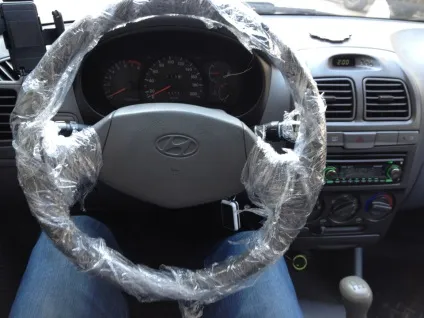 Шкіряне кермо на hyundai accent своїми силами (кермо) Шкіряне кермо на hyundai accent своїми силами