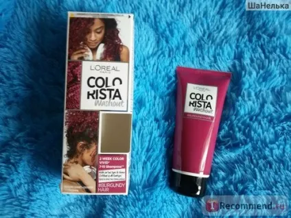 Фарба для волосся l oreal colorista washout - «кольорове омбре на меліроване волосся - який ефект