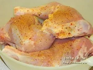 Курячі стегенця з картоплею і овочами (стегенце) Курячі стегенця з картоплею і овочами