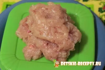 Курячий фарш без м'ясорубки, дитячі рецепти, страви