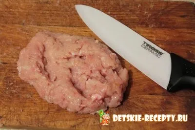 Курячий фарш без м'ясорубки, дитячі рецепти, страви