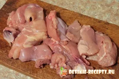 Курячий фарш без м'ясорубки, дитячі рецепти, страви