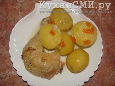 Курка тушкована по-домашньому (курка по-домашньому) Курка тушкована по-домашньому