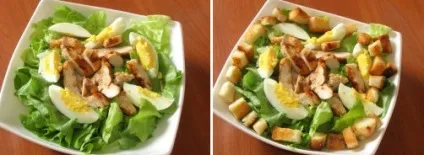 Курячий салат з грінками
