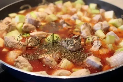 Курка з кабачками - покроковий рецепт з фото, страви з курки (курки) Курка з кабачками - покроковий рецепт з фото, страви з курки