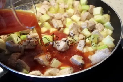 Курка з кабачками - покроковий рецепт з фото, страви з курки (курка з кабачками рецепт з фото) Курка з кабачками - покроковий рецепт з фото, страви з курки