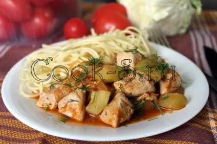 Курка з кабачками - покроковий рецепт з фото, страви з курки (курка з кабачками фото) Курка з кабачками - покроковий рецепт з фото, страви з курки