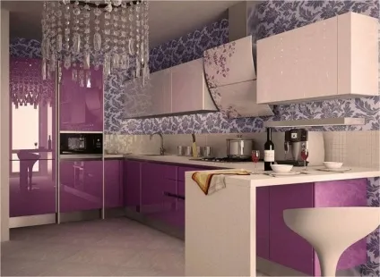 Ліловий колір в інтер'єрі - відтінки, дизайн, фото (відтінки) Ліловий колір в інтер'єрі - відтінки, дизайн, фото