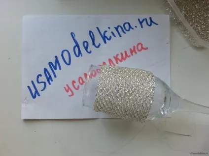 Будь-які келихи в одязі з бісеру (обплітання келиха бісером) Будь-які келихи в одязі з бісеру