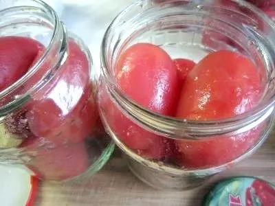 Мариновані помідори без шкірки (мариновані) Мариновані помідори без шкірки