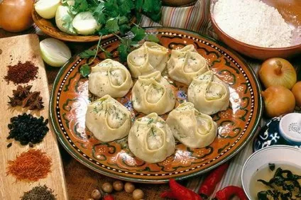 Манти з м'ясом - кращі рецепти (коржі Намагаємося розгортати) Манти з м'ясом - кращі рецепти