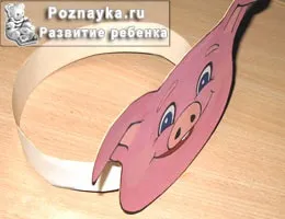 Маски поросят своїми руками з паперу - шаблон маски свині - порося на голову з паперу скачати (маски) Маски поросят своїми руками з паперу - шаблон маски свині - порося на голову з паперу скачати